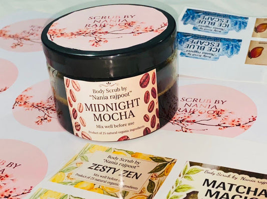 MIDNIGHT MOCHA (Body Scrub by "Nania rajpoot")
