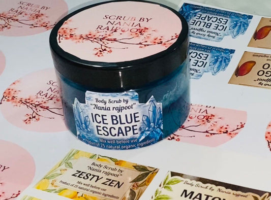 ICE BLUE ESCAPE (Body Scrub by "Nania rajpoot")