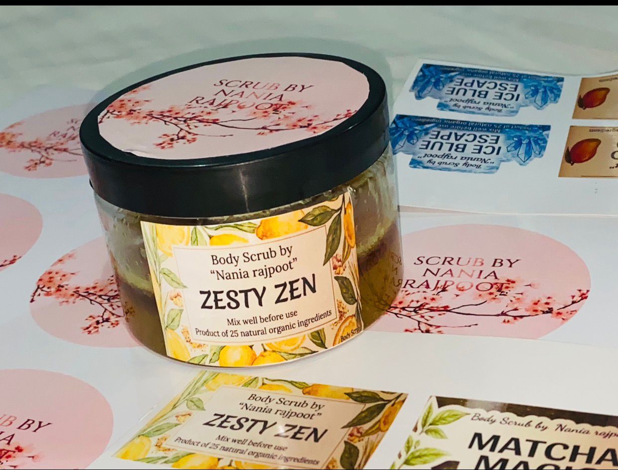 ZESTY ZEN (Body Scrub by "Nania rajpoot")