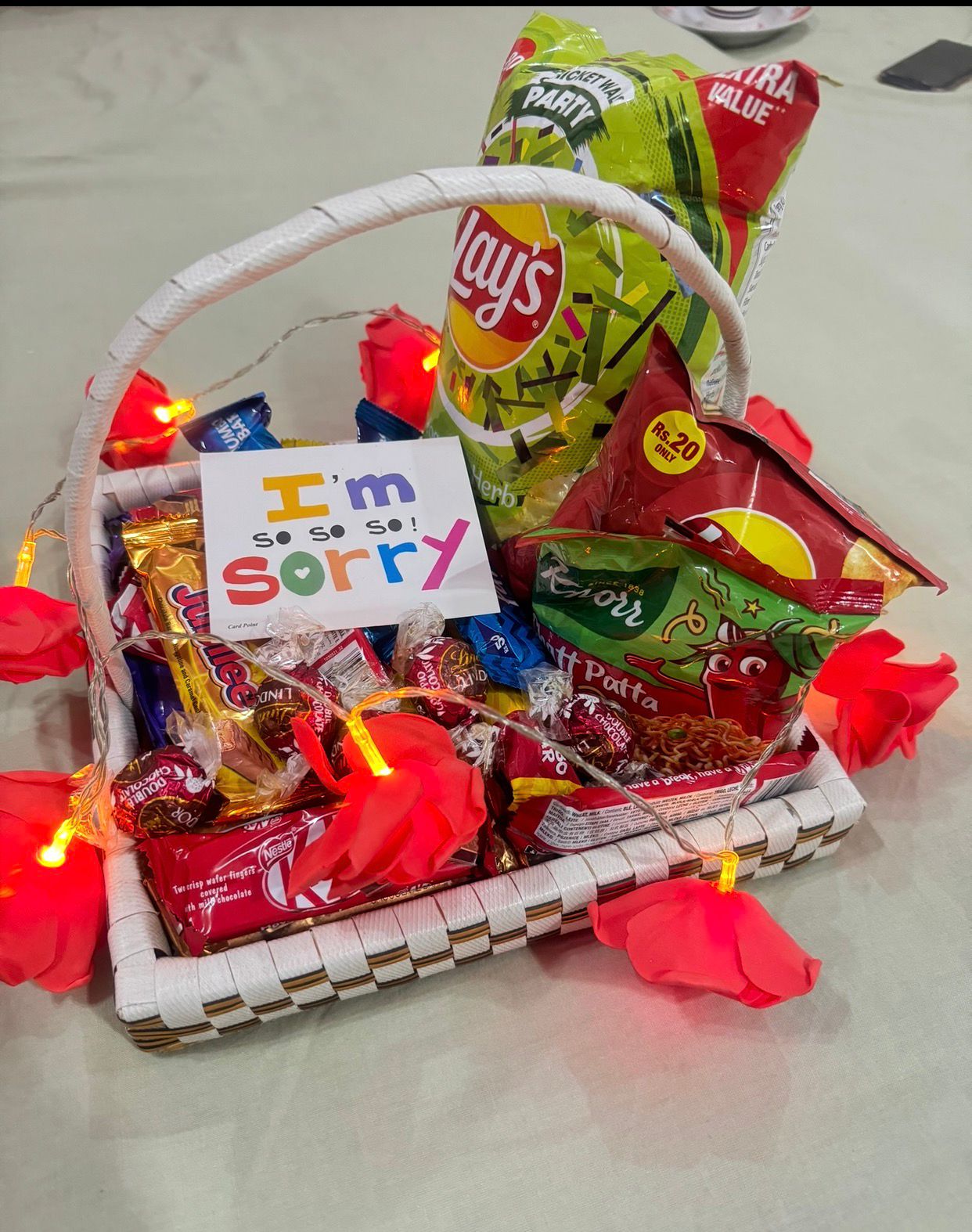 The Sweet Apology Snack Basket