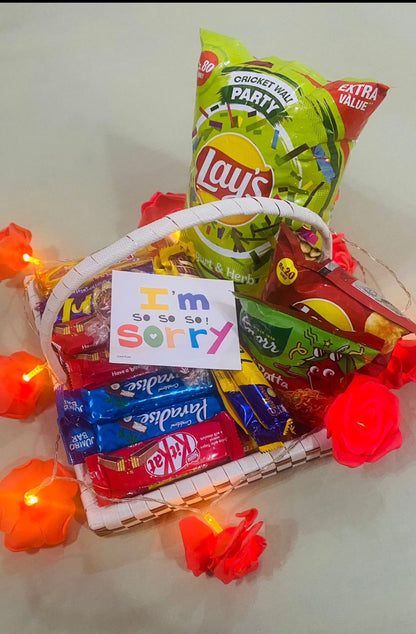 The Sweet Apology Snack Basket