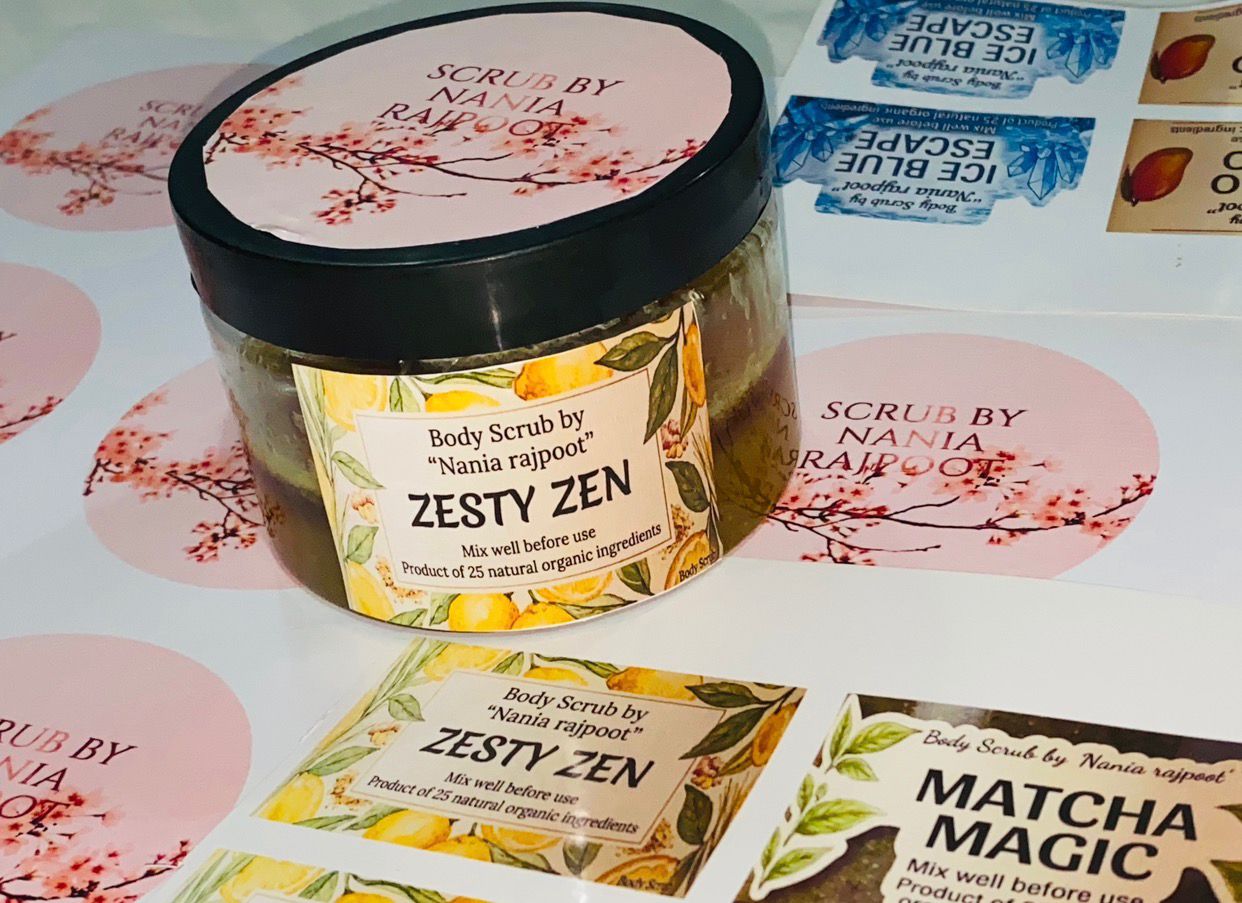 ZESTY ZEN (Body Scrub by "Nania rajpoot")