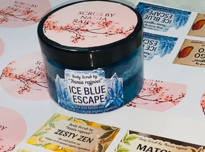 ICE BLUE ESCAPE (Body Scrub by "Nania rajpoot")
